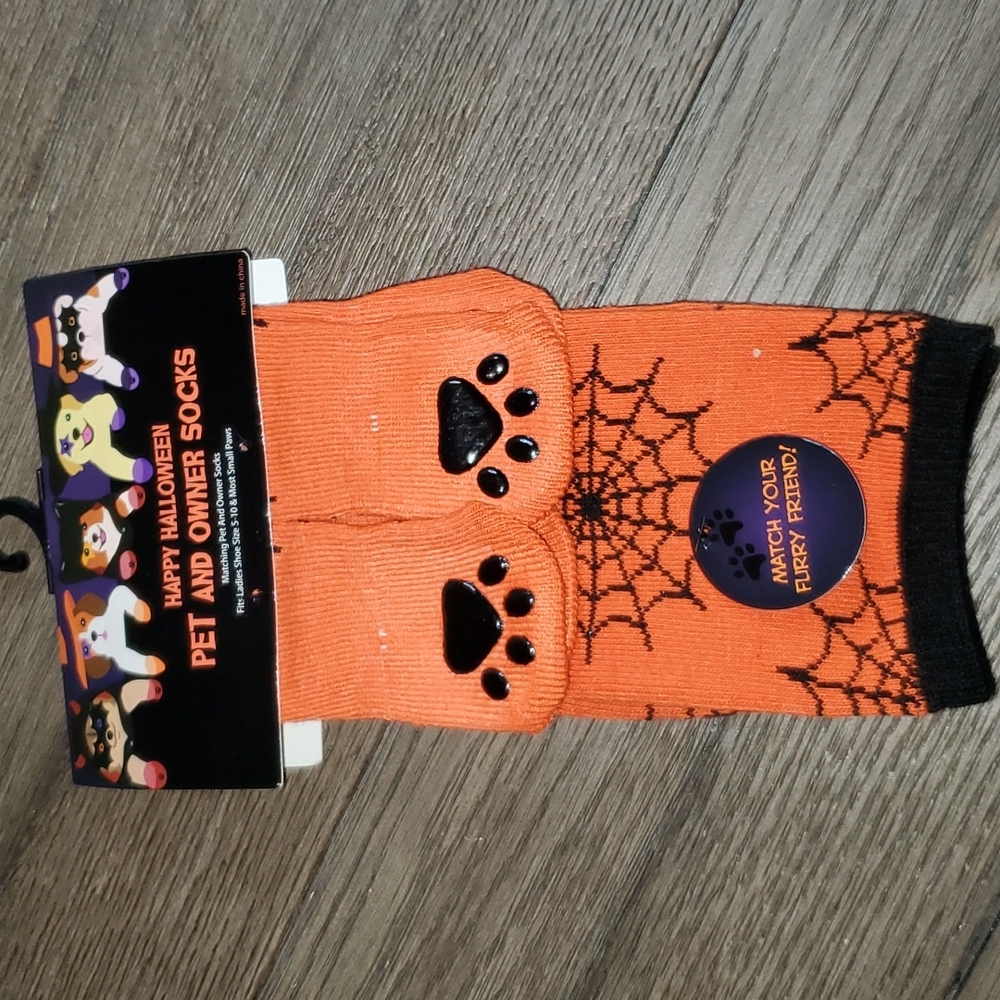 Pet and Owner Halloween Socks